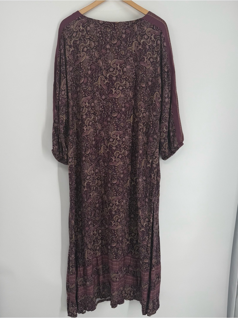 Pure J. JILL Purple Paisley Floral EcoVero Satin Maison Midi Dress Size 2X - Picture 9 of 12